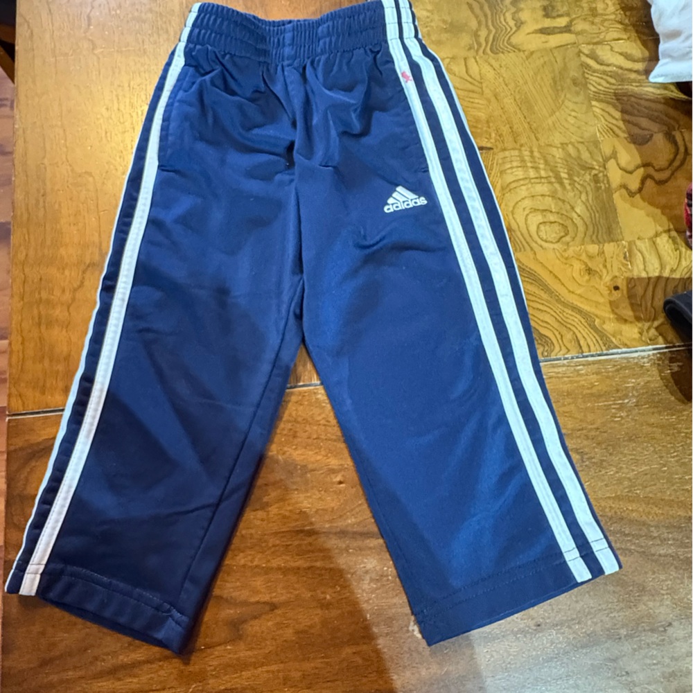 Adidas Kids Navy Blue Track Pants